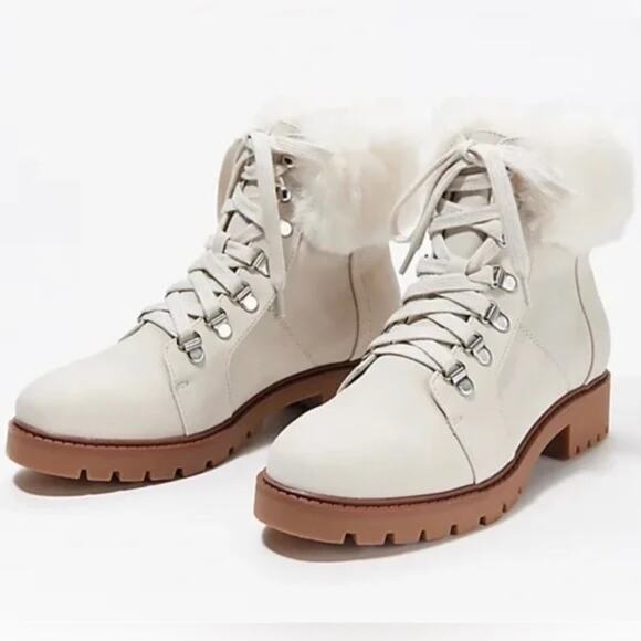 Isaac Mizrahi Live! Jesse Lace Up Hiker Bootie Size 9.5 - Picture 1 of 10